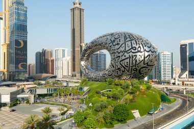 Dubai, Birleşik Arap Emirlikleri - 21 Haziran 2023: Dubai 'de Gelecek Müzesi