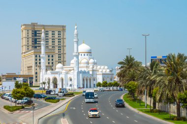 Dubai, Birleşik Arap Emirlikleri - 21 Haziran 2023: Dubai 'deki Şeyh Rashid Bin Muhammed Camii