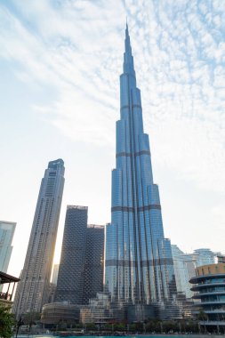 Dubai, Birleşik Arap Emirlikleri - 21 Haziran 2023: Dubai 'deki Burç Halife binası