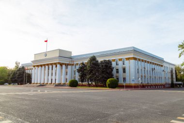Bishkek, Kırgızistan - 3 Ekim 2022: Kırgızistan Devlet Binası