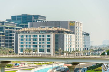 Dubai, Birleşik Arap Emirlikleri - 21 Ekim 2023: 25 Otel Dubai Bir Merkez Binası
