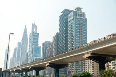 Dubai, Birleşik Arap Emirlikleri - 21 Haziran 2023: Dubai gökdelenleri