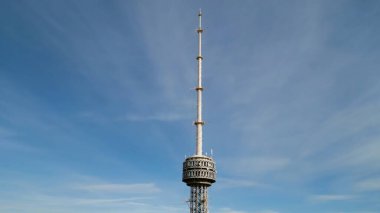 Closeup of Television Tower in Tashkent city Uzbekistan clipart