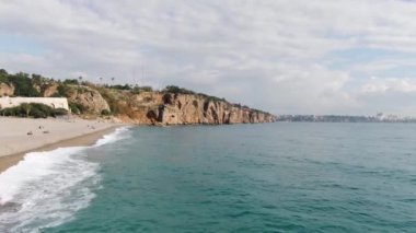 Antalya Türkiye 'deki sahil manzarası