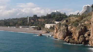 Antalya Türkiye 'deki sahil manzarası