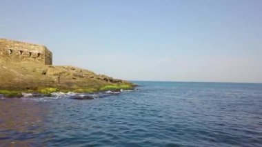 İstanbul 'daki Rumeli Feneri Şatosu' nun hava manzarası