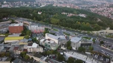 İstanbul kenti Avrupa tarafına havadan bakış