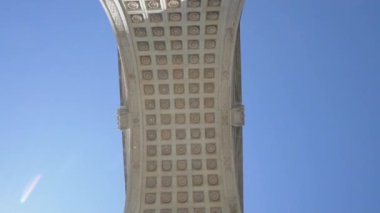 New York, ABD - 15 Nisan 2019: Greenwich Village 'daki Washington Square Park' ta yavaş çekim yakın çekim