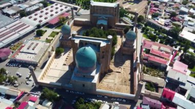 Semerkant Özbekistan 'daki Bibi-Khanym Camii' nin hava görüntüsü