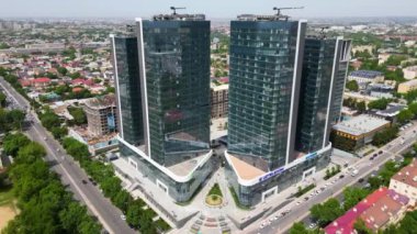 Taşkent, Özbekistan - 24 Mayıs 2021: Taşkent 'teki Özbekistan Hava Görüşü IT Parkı