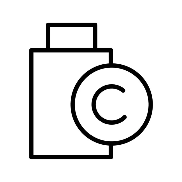 Battery charging outline vector illustration