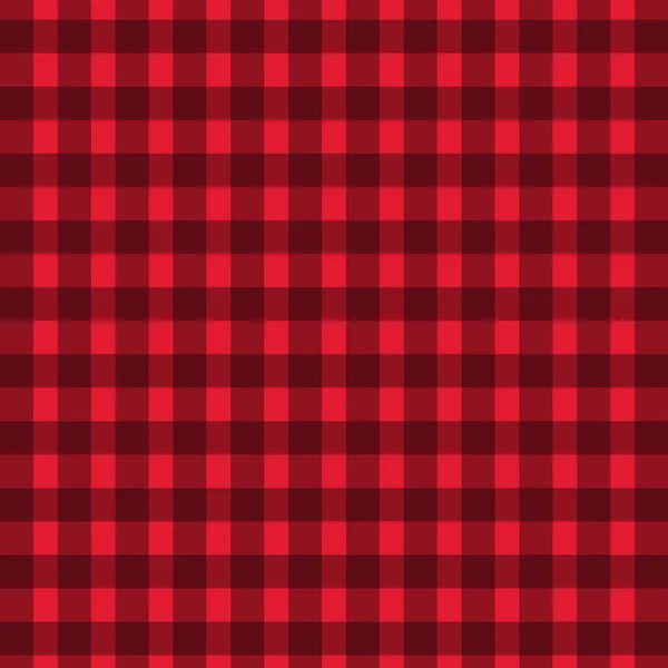 Red Tablecloth Plaid Background Pattern — Stock Vector