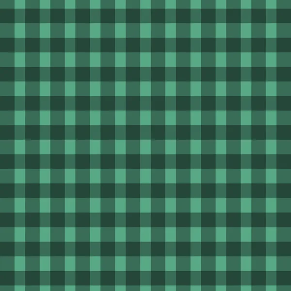 Grüne Tischdecke Karierten Hintergrund Muster — Stockvektor