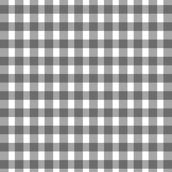 Black White Table Cloth Plaid Background Pattern — Stock Vector