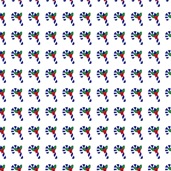 Kırmızı böğürtlen arkaplan desenli kusursuz mavi Noel şekeri