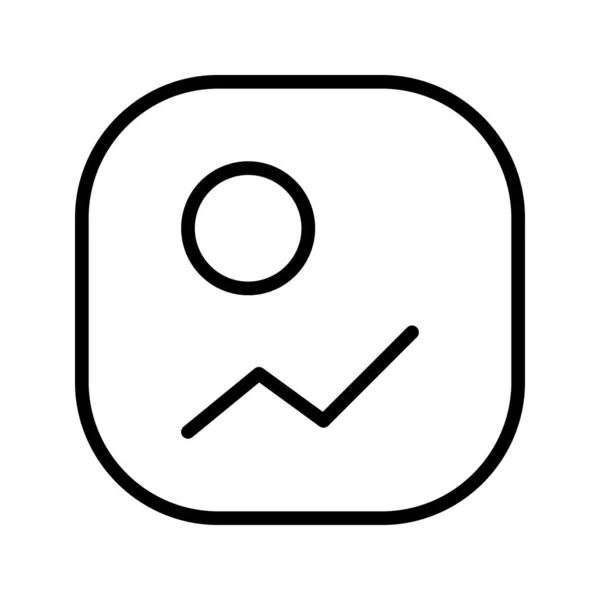 Image thin line icon vector illustration