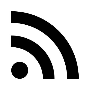 RSS blogger subscribe Feed vector icon illustration