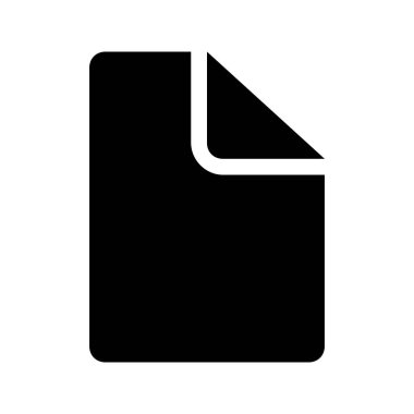 Silhouette file and document vector icon illustration