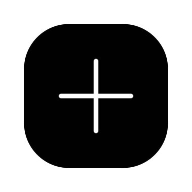 Silhouette added plus user icon vector illustration