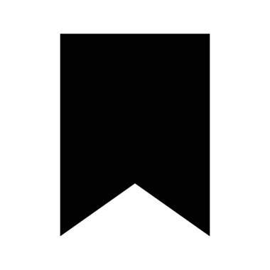 Silhouette Save bookmark icon vector illustration