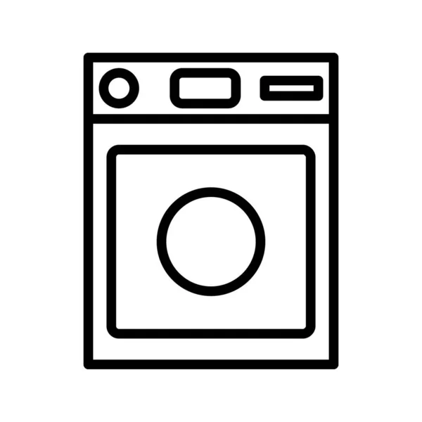 Disposition Hushållskläder Tvättmaskin — Stock vektor