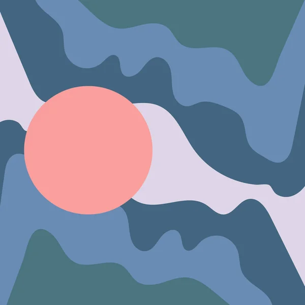 Soyut geçmişe dönük poster vektör illüstrasyonuName