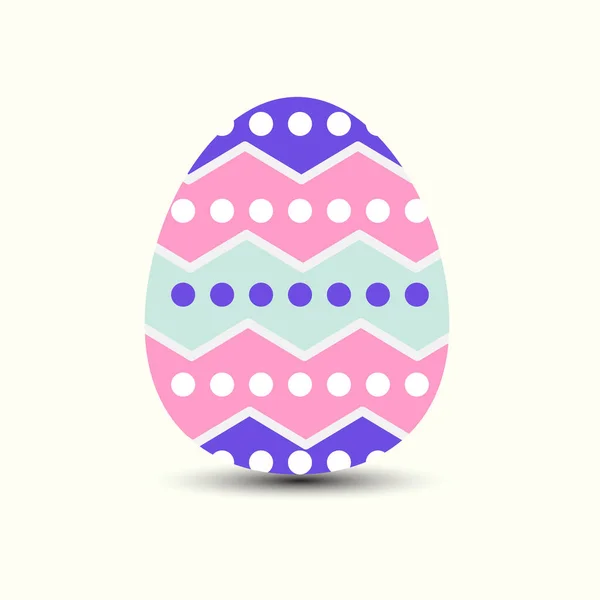 Dekorativní Velikonoční Vejce Vektor Ilustrace Žluté Pozadí — Stockový vektor
