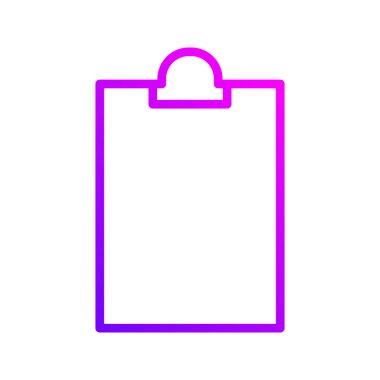 Clapperboard ana hatları gradyan ikon vektör çizimi