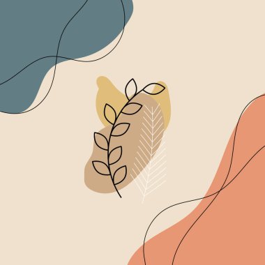 Soyut el çizimi vektör arkaplan karalama çizimi