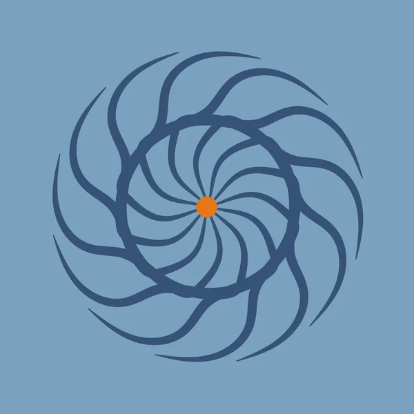 Modern Absztrakt Geometriai Twister Vektor Illusztráció — Stock Vector