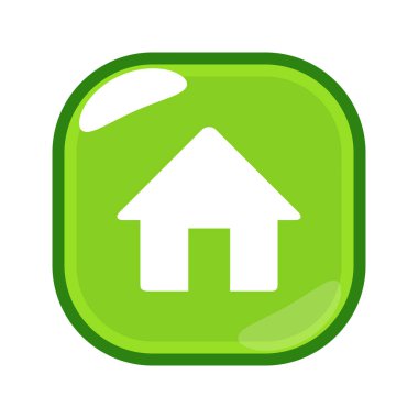 Web ui ev vektör simgesi illüstrasyonu