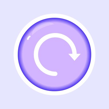 Düz gradyan vektör resimlemesini yeniden yükle