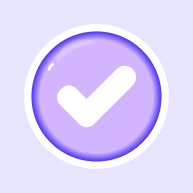 Seçenek Tamam evet düz gradyan vektör resimleme