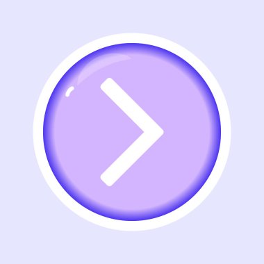 Sağ ok düz gradyan vektör çizimi