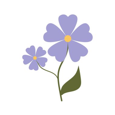 Çiçek açan orman yangını renk vektörü illüstrasyonunun yakın plan çizimi 