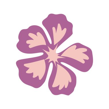 El çizimi gülhock bitki vektör illüstrasyonu 