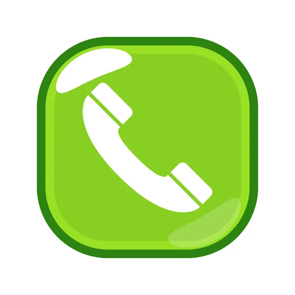 Telefon Çağrısı Vektör Simgesi Illüstrasyonu — Stok Vektör