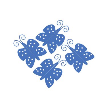 Çeşitli kelebek vektör çizimleri