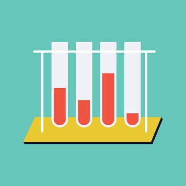 laboratuvar kimyasal test deneyleri laboratuvar vektör çizimi