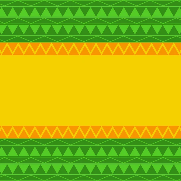 녹색과 노란색 기하학 일러스트 — 스톡 벡터