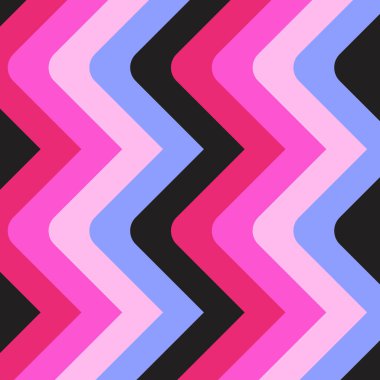 Renkli zigzag biçimi geometrik arkaplan çizimi