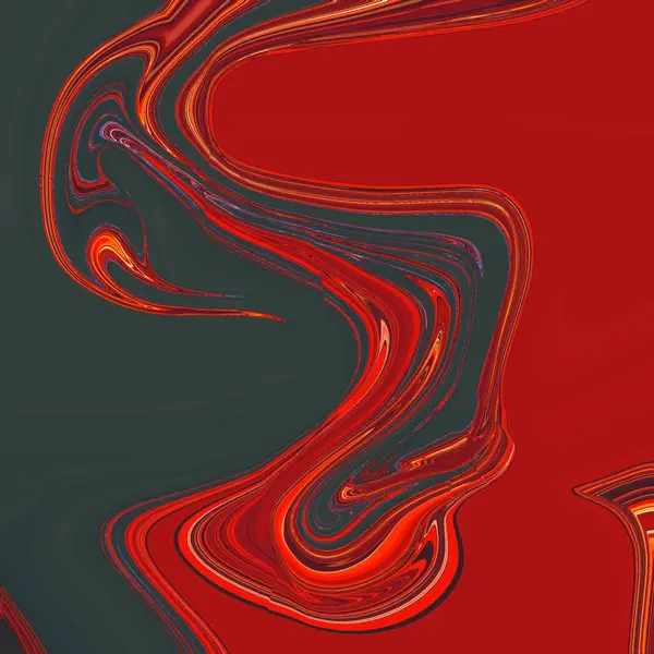 Яркая Красная Жидкая Масляная Краска Текстура — стоковое фото
