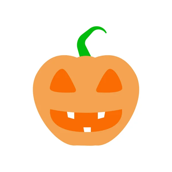 Strašidelné Halloween Dýně Kreslený Obrázek — Stockový vektor
