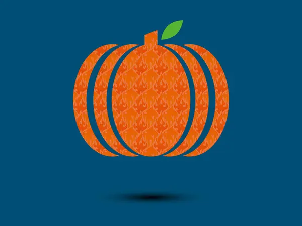 Halloween Dekorativní Vegetariánské Dýně Jídlo Vektor Ilustrace — Stockový vektor