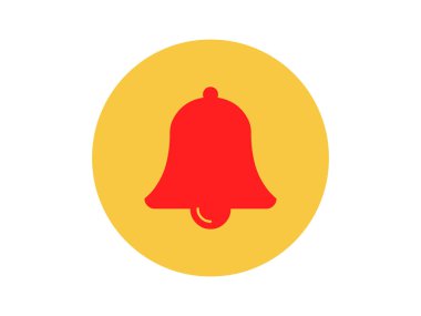 Noel el çanı çizgi film vektör simgesi