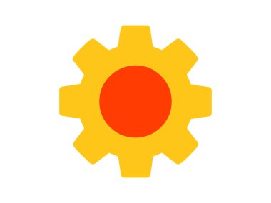 Renkli mekanizma dişli düz tasarım ayarlama aracı