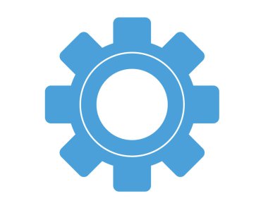 Düz vites vektör illüstrasyonunun çizimi