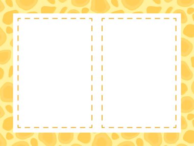 Sarı arkaplanı olan şık kart şablonları 