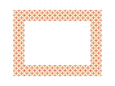 Soyut dikdörtgen gradyan çelenk vektör çizimi 