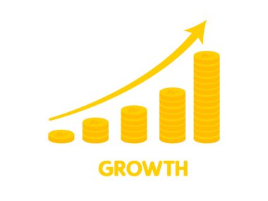 Ekonomik Finansal Büyüme Analitik Grafik Vektör İllüstrasyonu